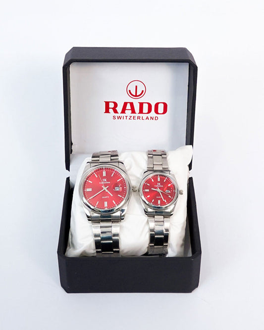 RADO Red N Silver Metal Watch