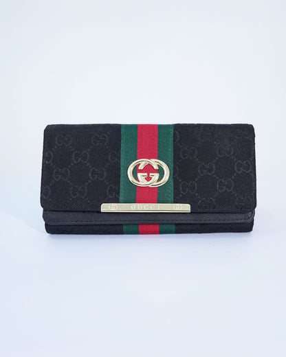 Black Luxurious Long Wallet