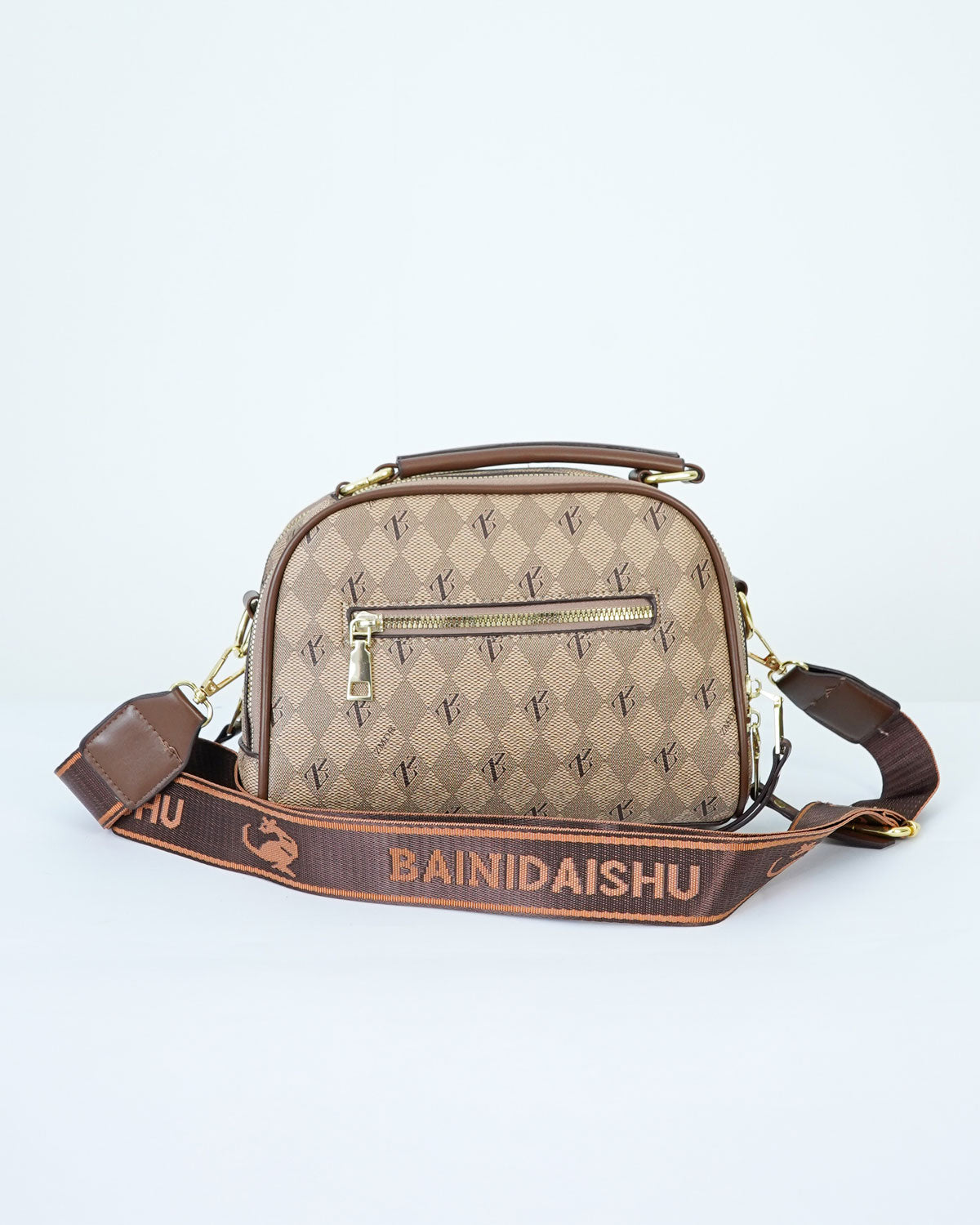 Bainidaishu Brown Hand Bag for Ladies