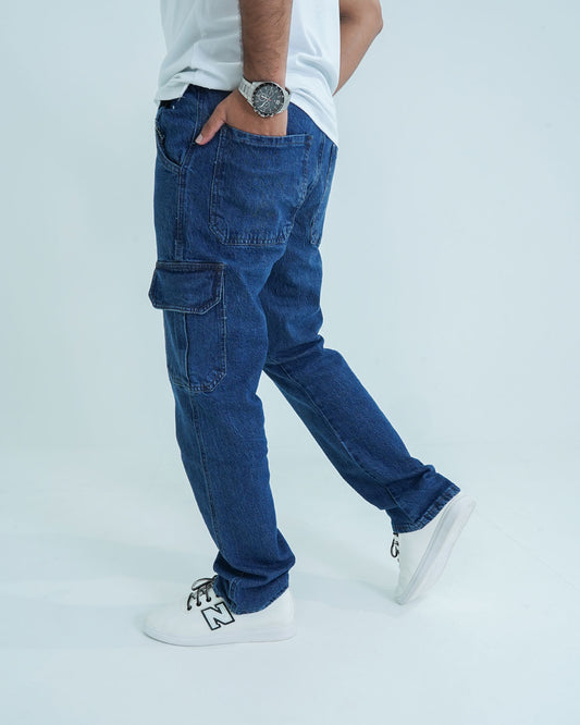 Men Cargo Fit Denim