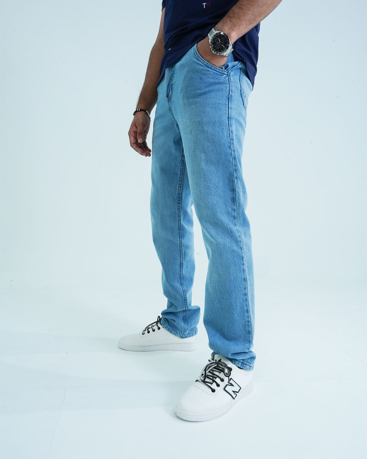 Men Denim Light Shaded