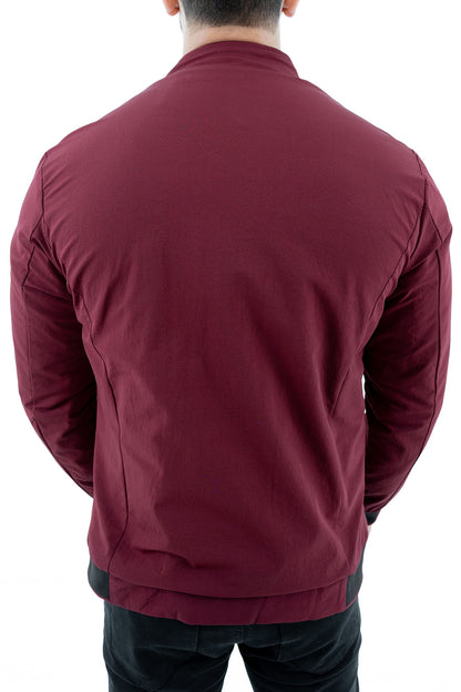 Men's Slim Fit Maroon Jacket