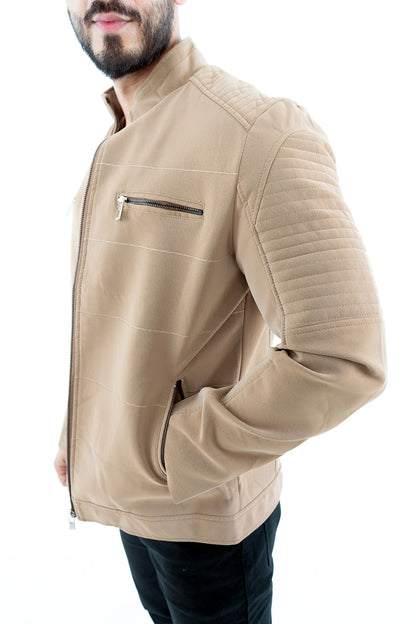 Men's Tan Casual Jacket