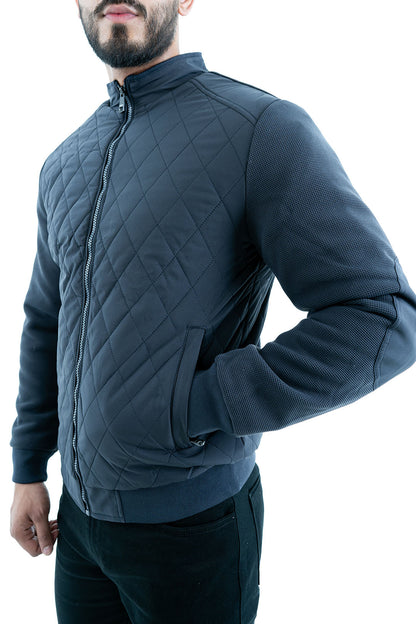 Men's Quilted Bomber Jacket