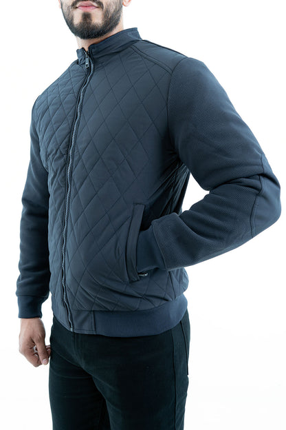 Men's Quilted Bomber Jacket