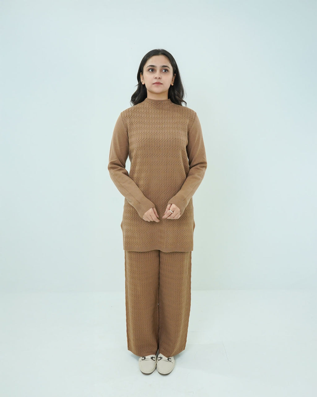 Mustard Co-ord Set 2 piece - Boxed Pattern