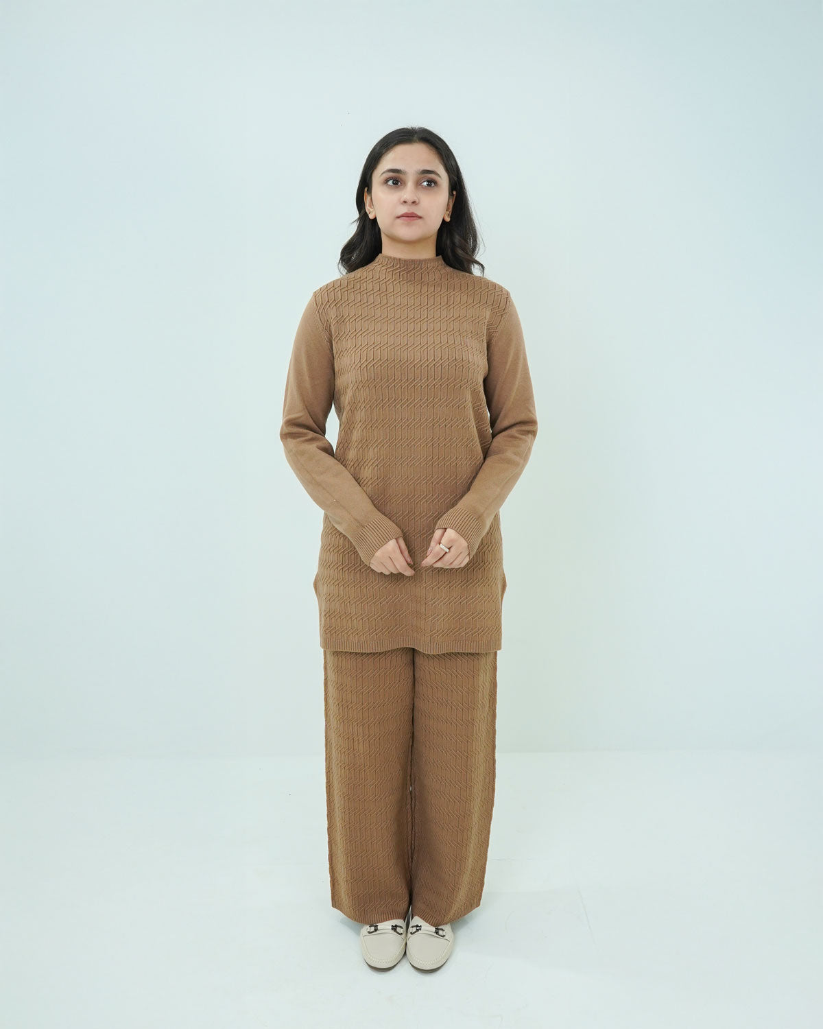 Mustard Co-ord Set 2 piece - Boxed Pattern