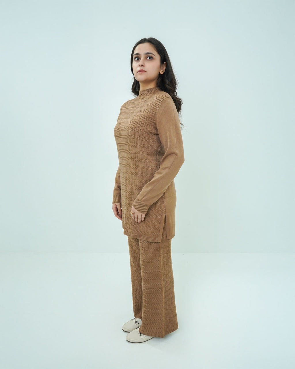 Mustard Co-ord Set 2 piece - Boxed Pattern