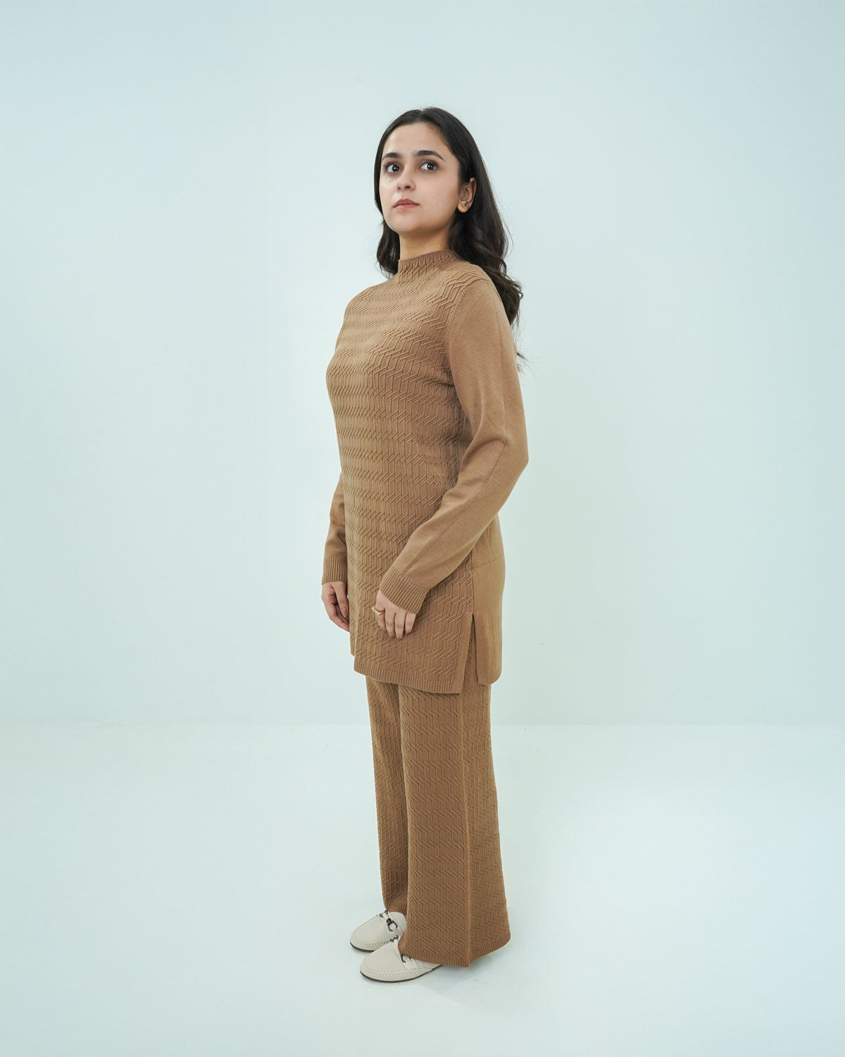 Mustard Co-ord Set 2 piece - Boxed Pattern