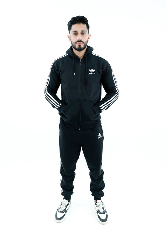 Men's Black Tracksuit Set