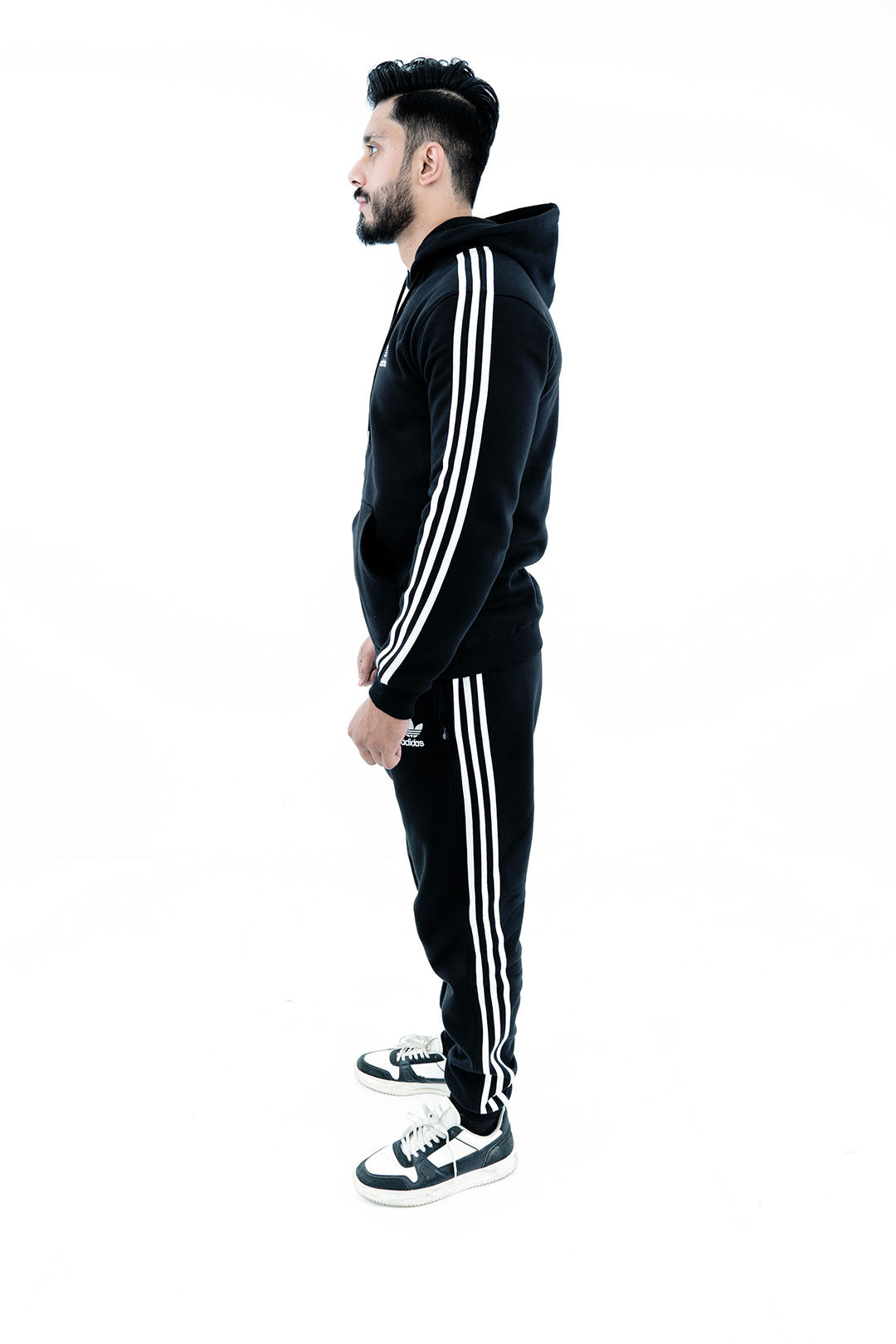 Men's Black Tracksuit Set