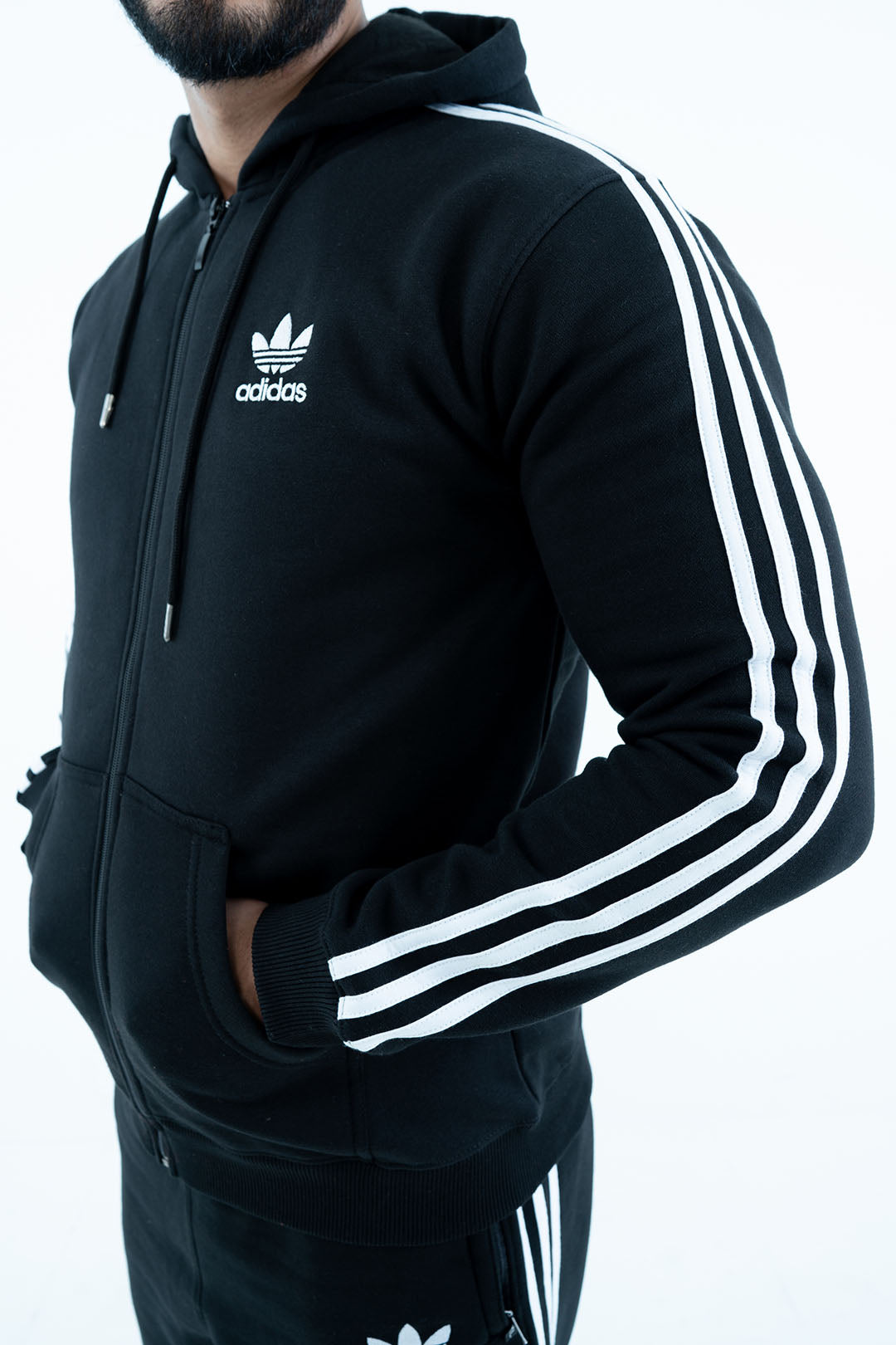 Men's Black Tracksuit Set