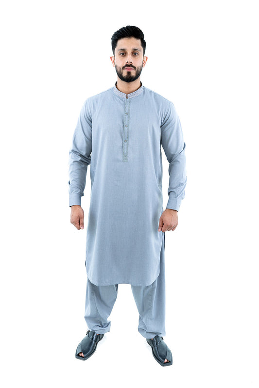 Men's Light Blue Kurta Shalwar