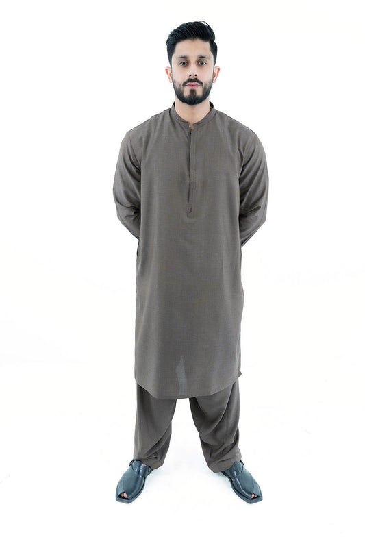 Men's Brown Kurta Shalwar