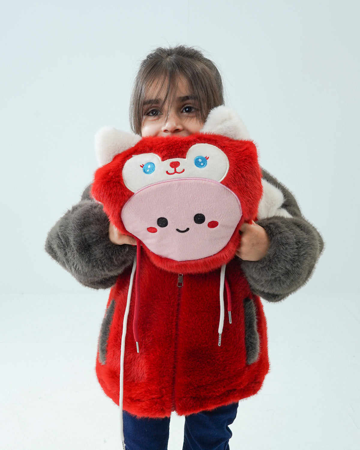 Baby Girls' Cartoon Embroidered Hoodie