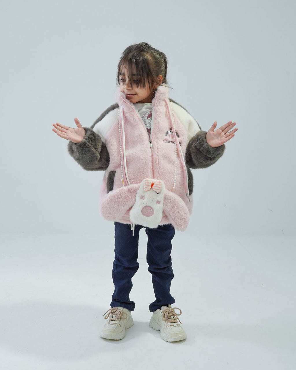 Baby Girls' Pink Faux Fur Jacket