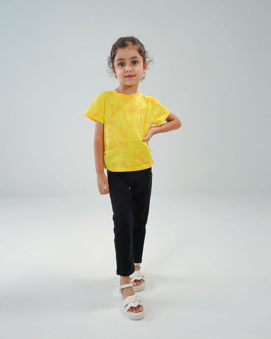 Toddler Girls' Colorful Tie-Dye T-Shirt
