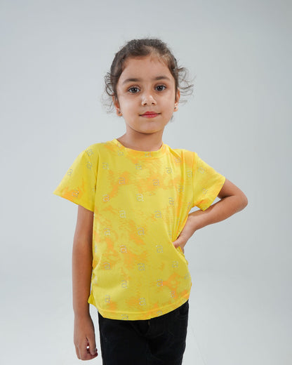 Toddler Girls' Colorful Tie-Dye T-Shirt