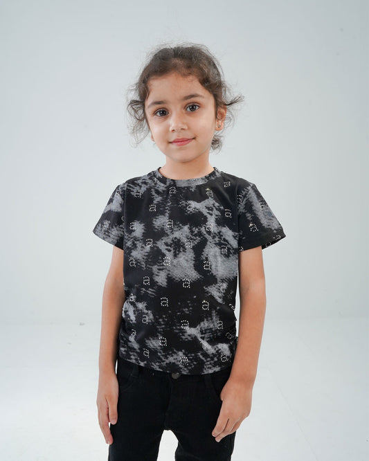 Toddler Girls' Colorful Tie-Dye T-Shirt