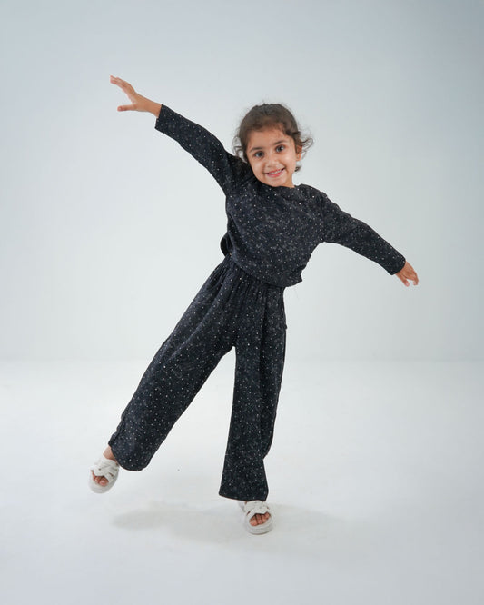 Girls' Star Print Pajama Set