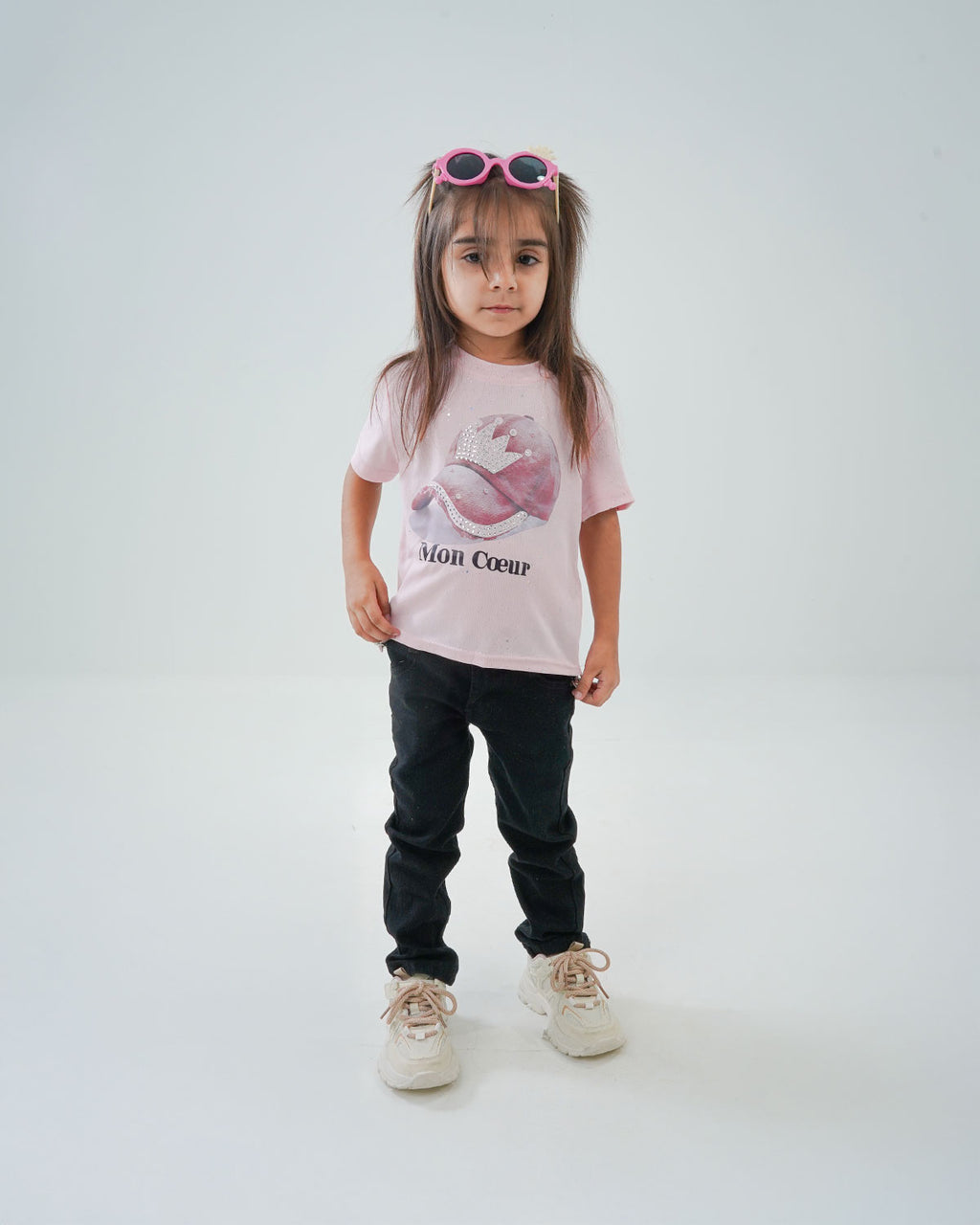Baby Girls' Cap Printed Cotton Shirt