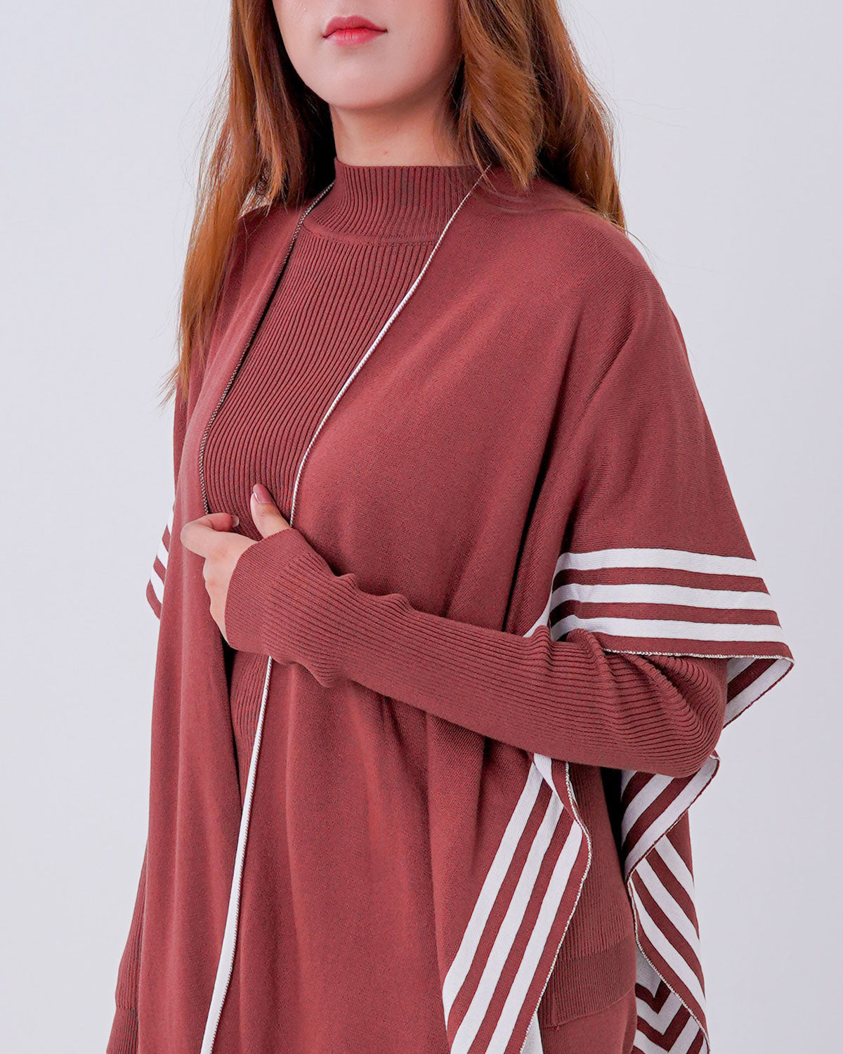 Comfort Knit Two-Piece Loungewear Set with Matching Open Cardigan