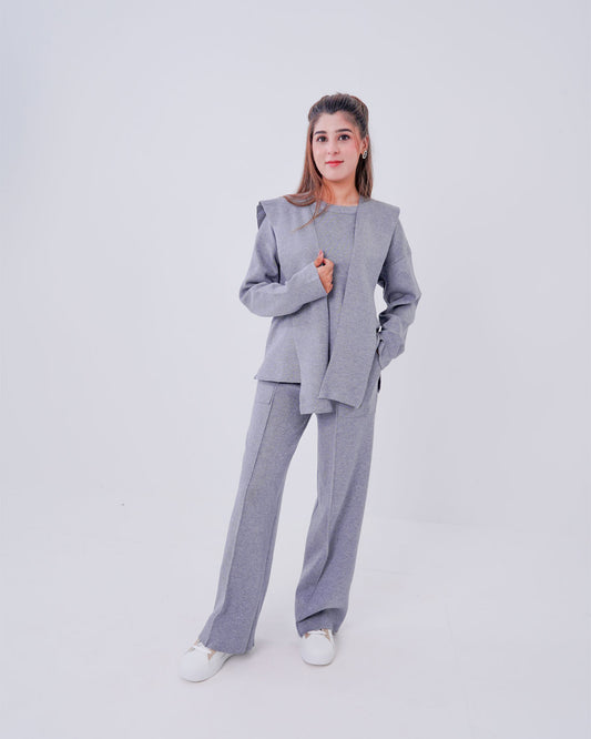 Women’s Ribbed Knit Matching Two-Piece Set