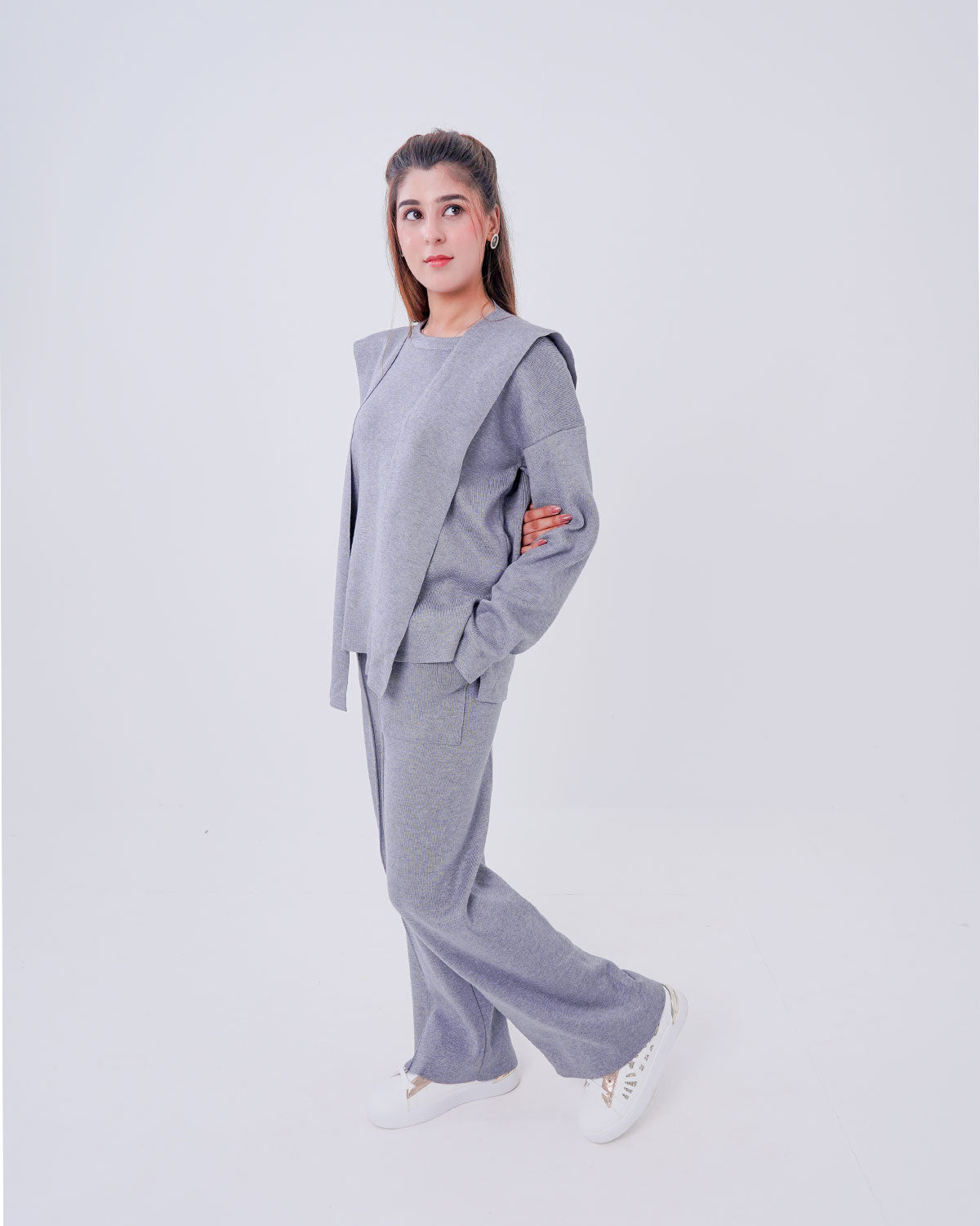 Women’s Ribbed Knit Matching Two-Piece Set