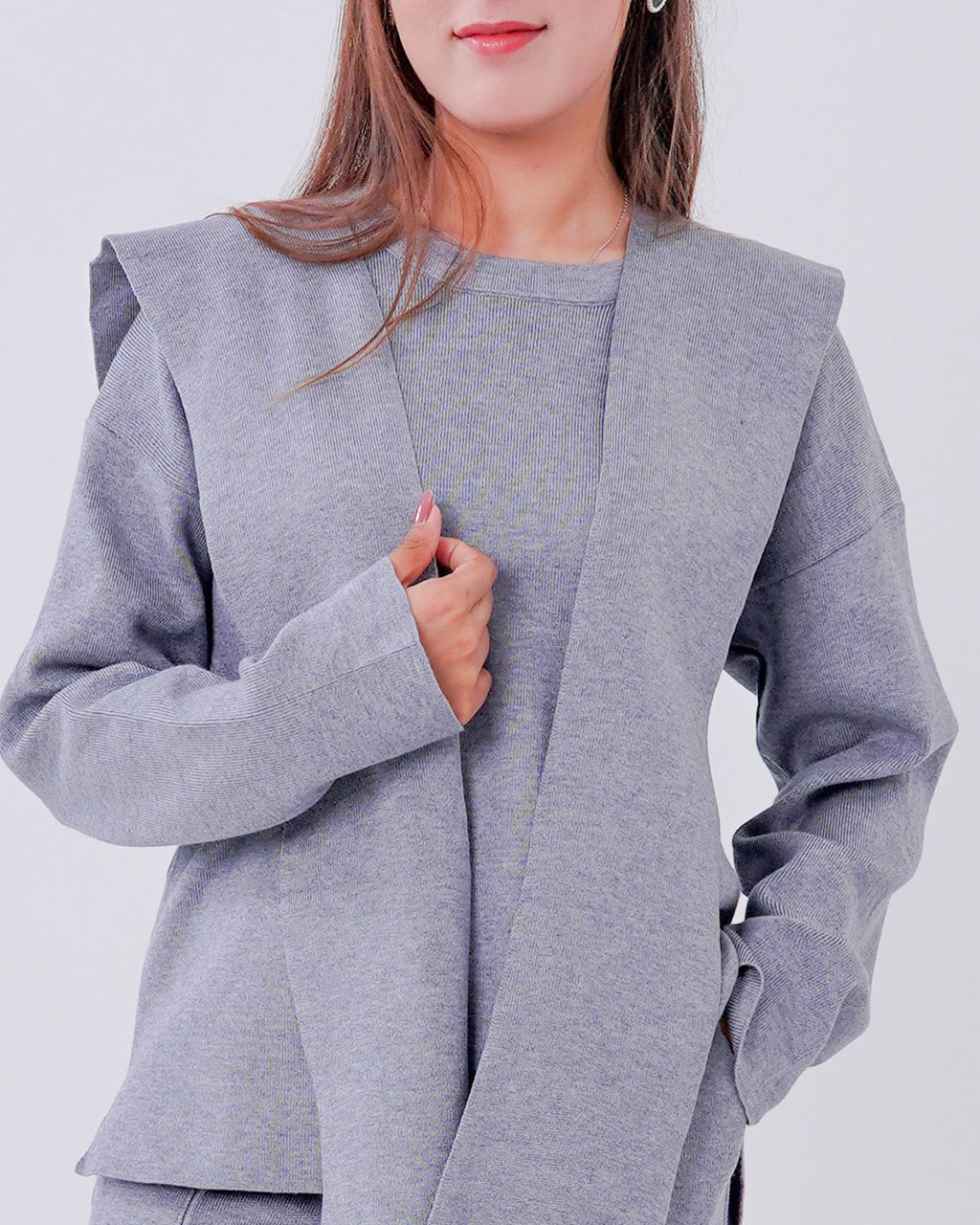 Women’s Ribbed Knit Matching Two-Piece Set