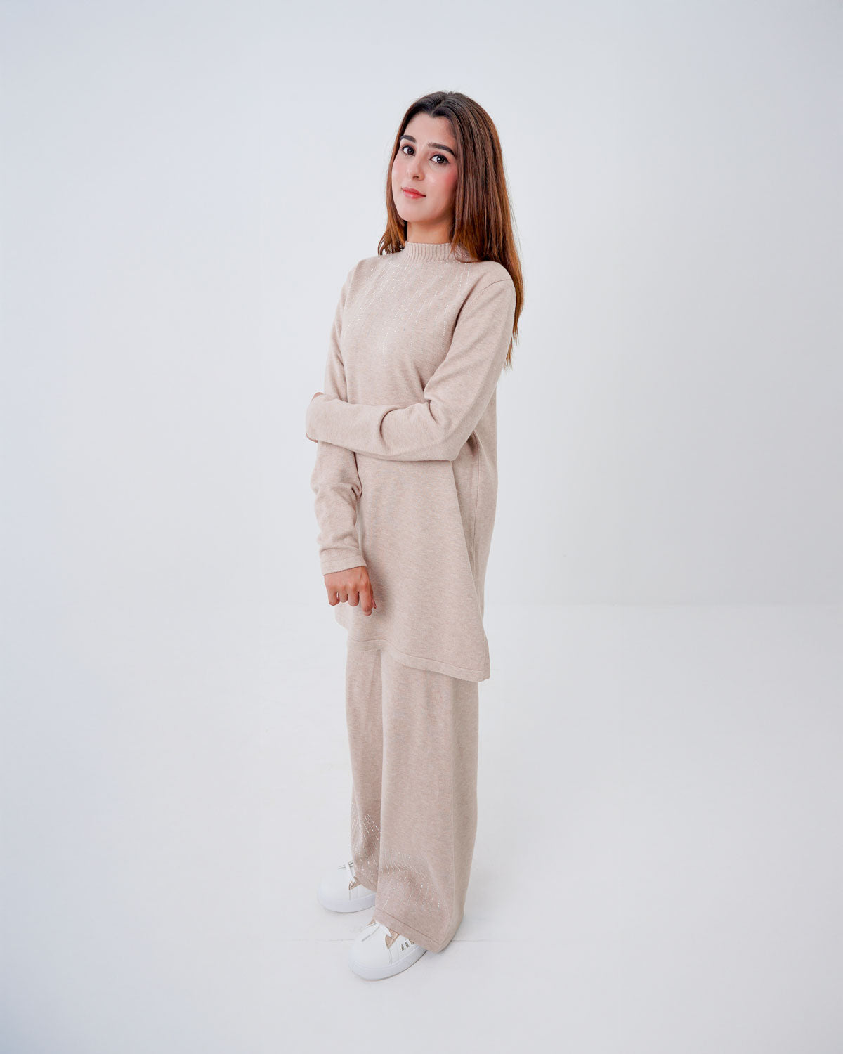 Women’s Ribbed Knit Matching Two-Piece Set