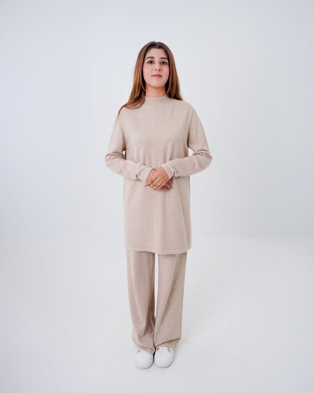Women’s Ribbed Knit Matching Two-Piece Set
