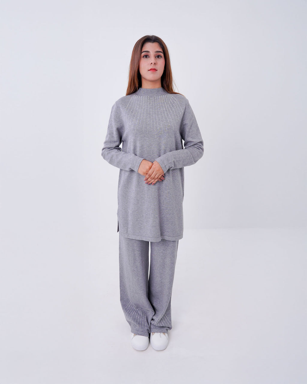 Women’s Ribbed Knit Matching Two-Piece Set