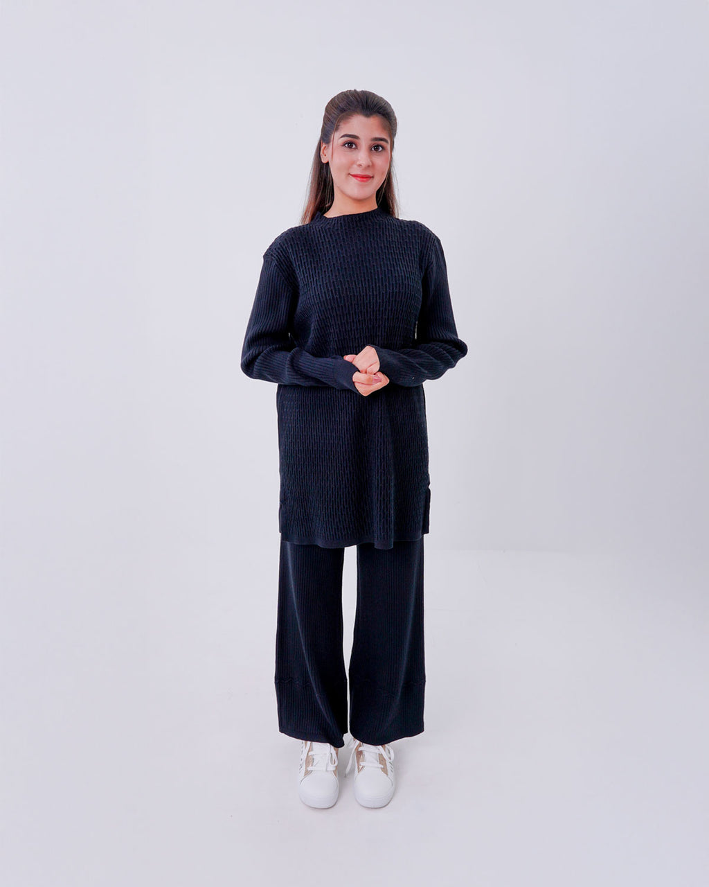 Black sweat 2 piece dress