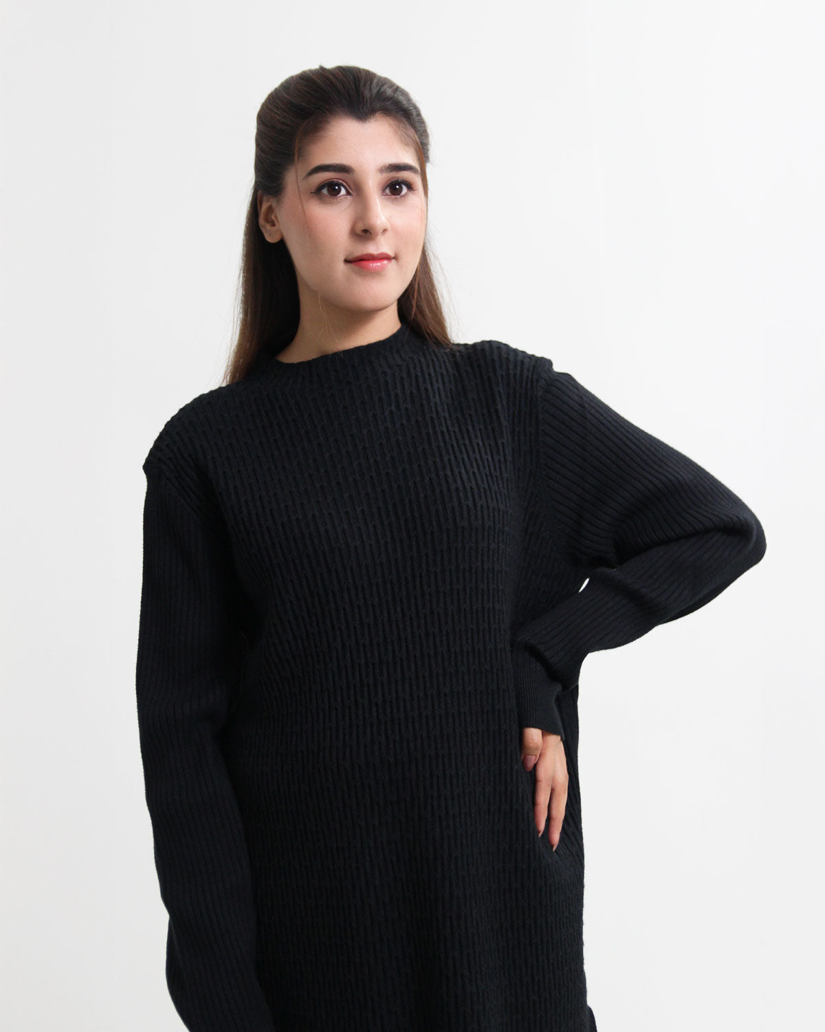 Black sweat 2 piece dress