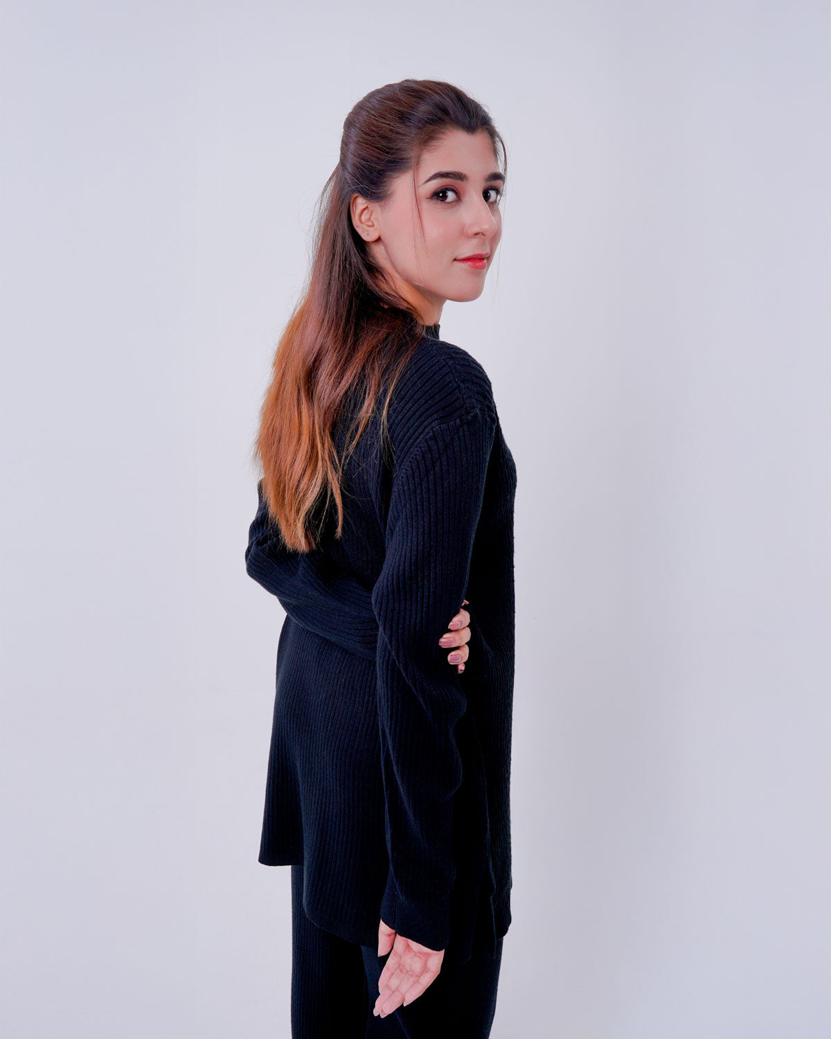 Black sweat 2 piece dress