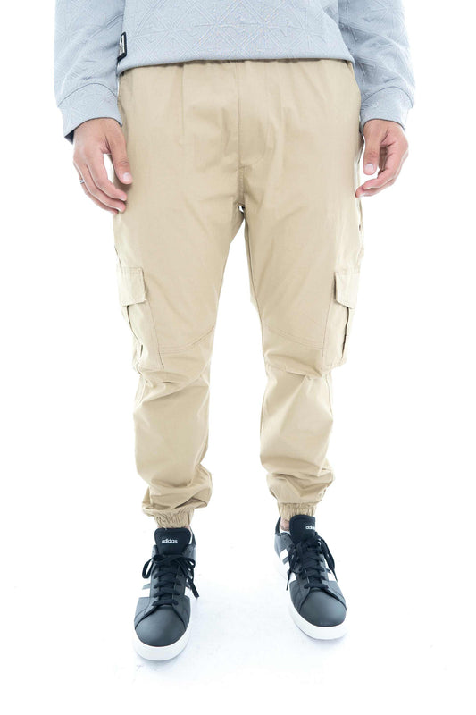 Men's Light Khaki Cargo Joggers