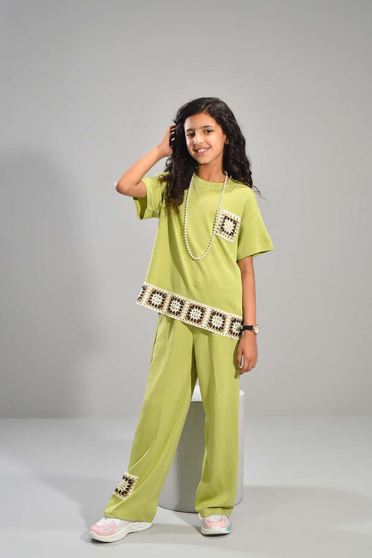 Girls' Olive Green Co-ord Set