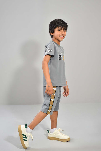 Grey Boss T-Shirt & Shorts