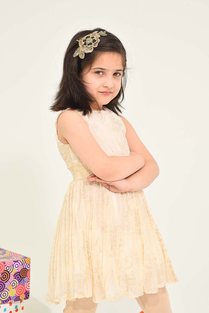 Sleeveless Party Frock for Girls