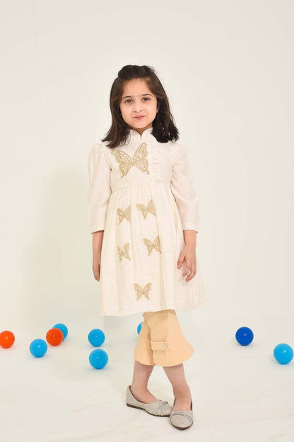 Girls' Charming Butterfly Frock