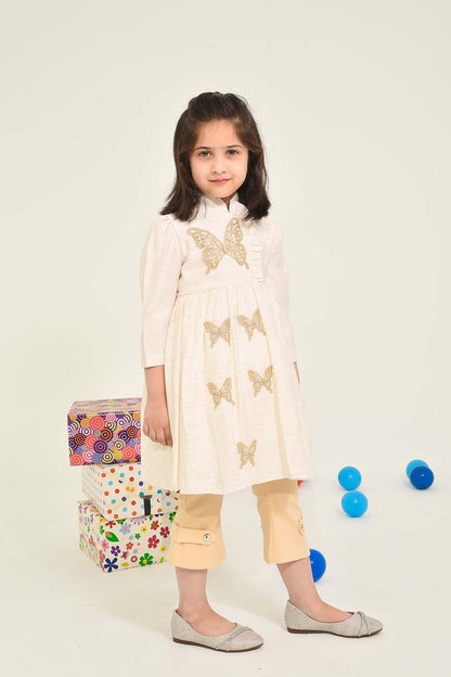 Girls' Charming Butterfly Frock