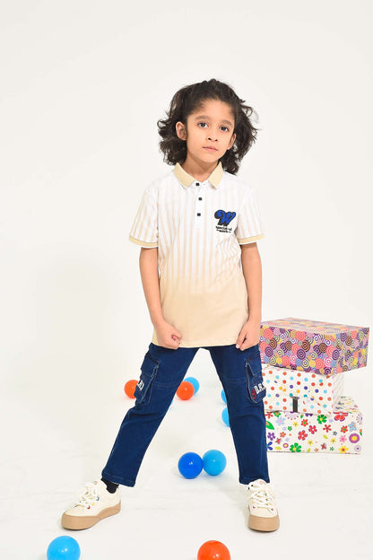 Boys' Striped Polo T-Shirt