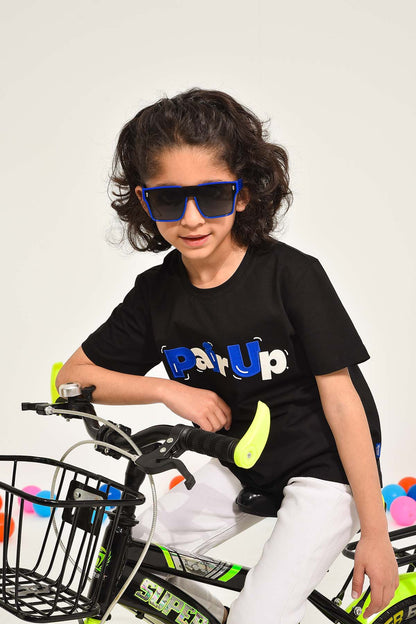 Black Graphic T-Shirt for Kids