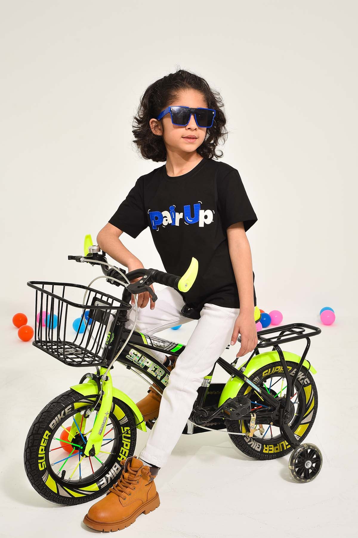 Black Graphic T-Shirt for Kids