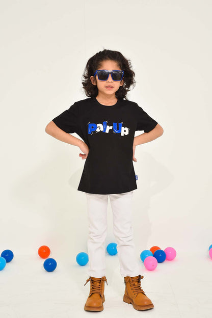 Black Graphic T-Shirt for Kids