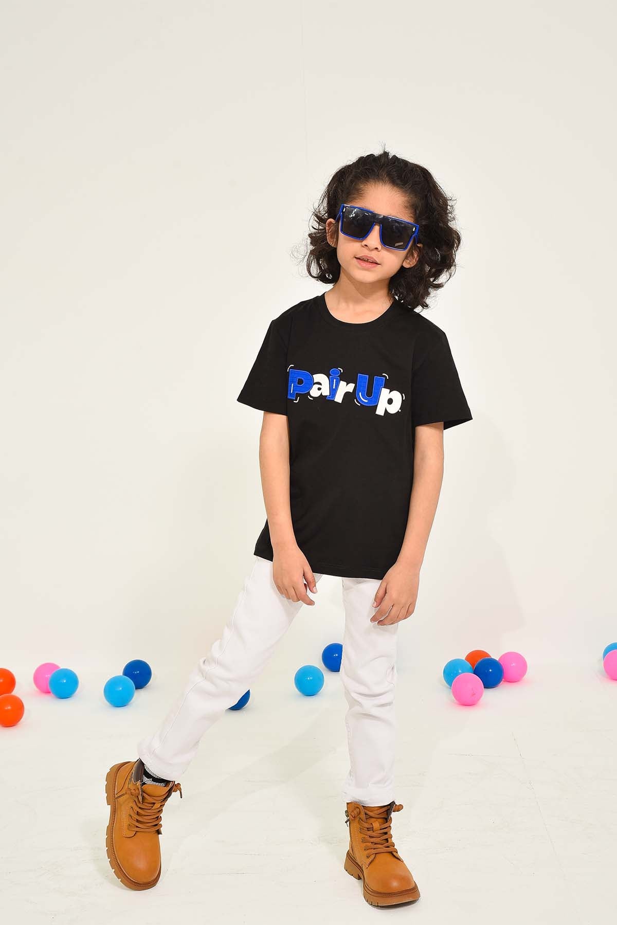 Black Graphic T-Shirt for Kids