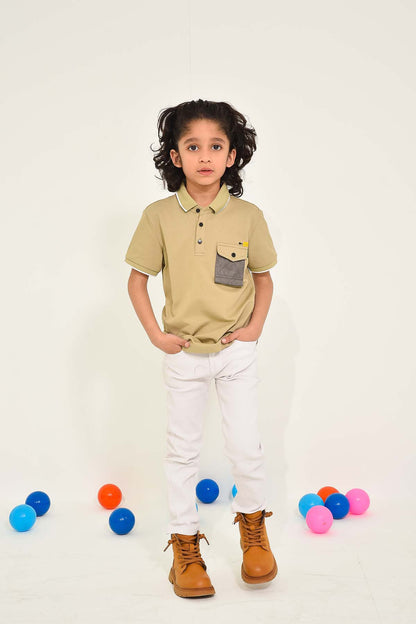 Boys' Light Brown T-Shirt