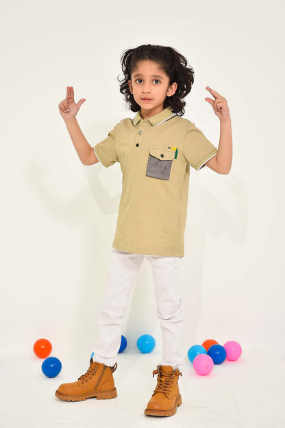 Boys' Light Brown T-Shirt