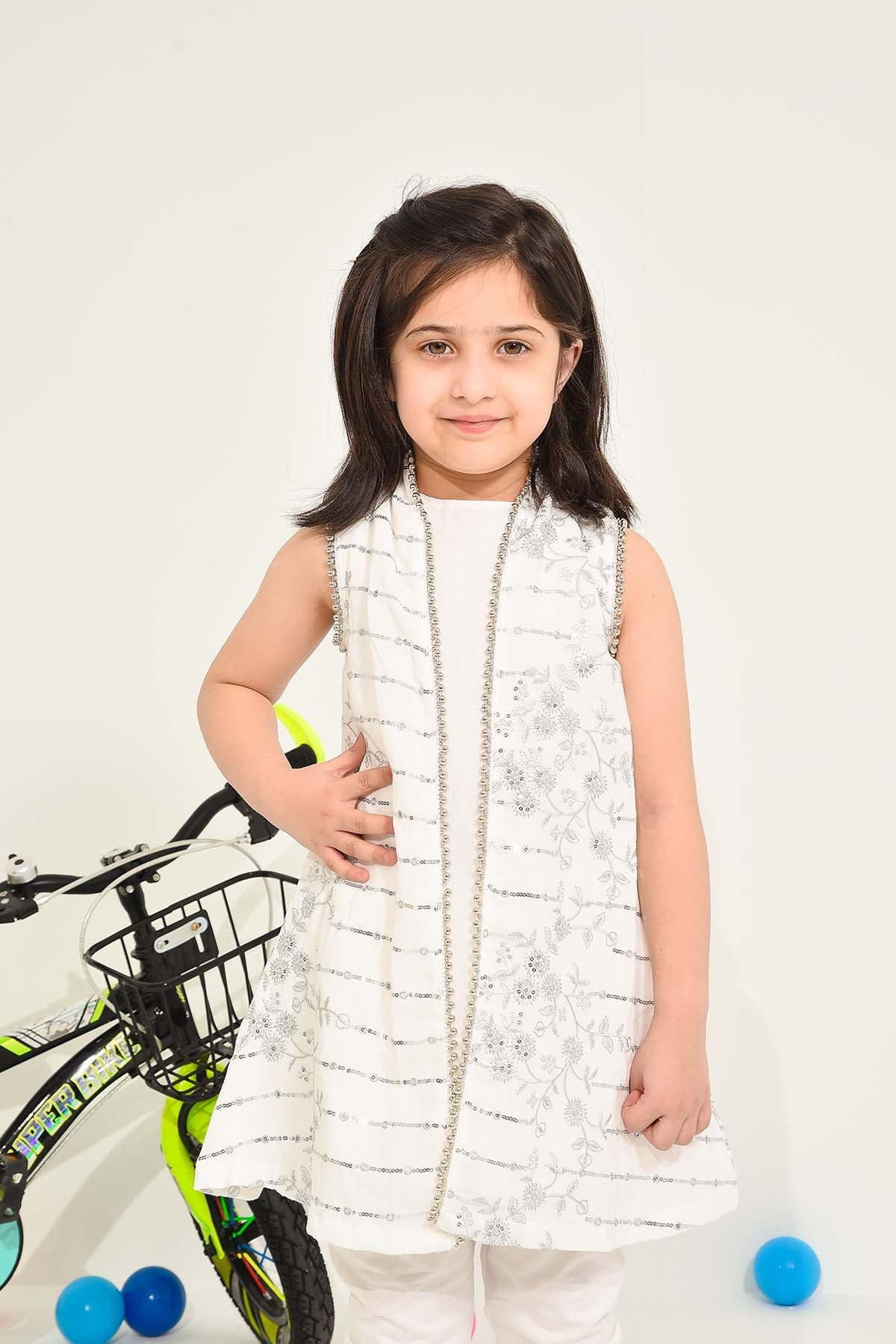 Floral Embroidered Frock for Girls