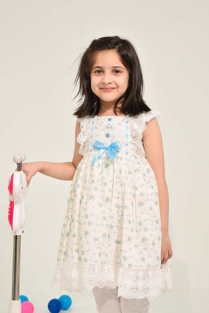 Girls' Floral Lace Frock